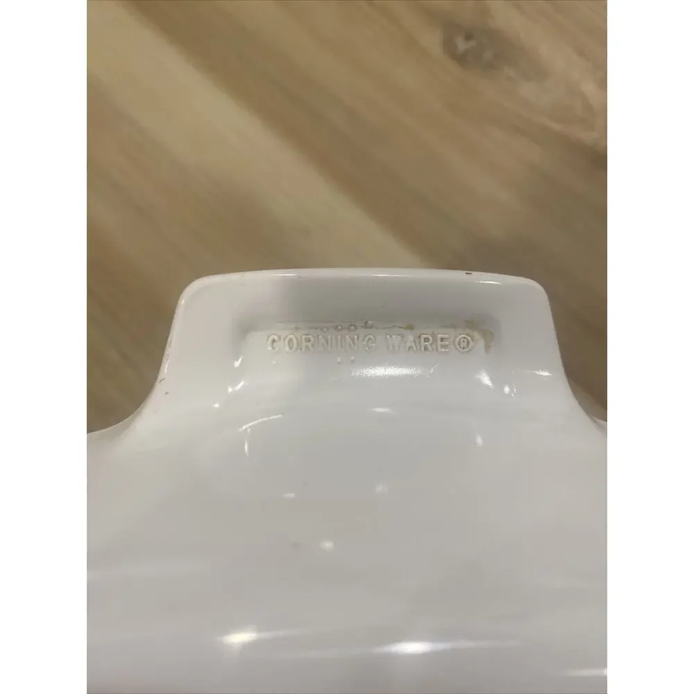 Corning Ware L’Echalote A-1-B 1 Liter Casserole Dish 7” With Pyrex Lid & Handles